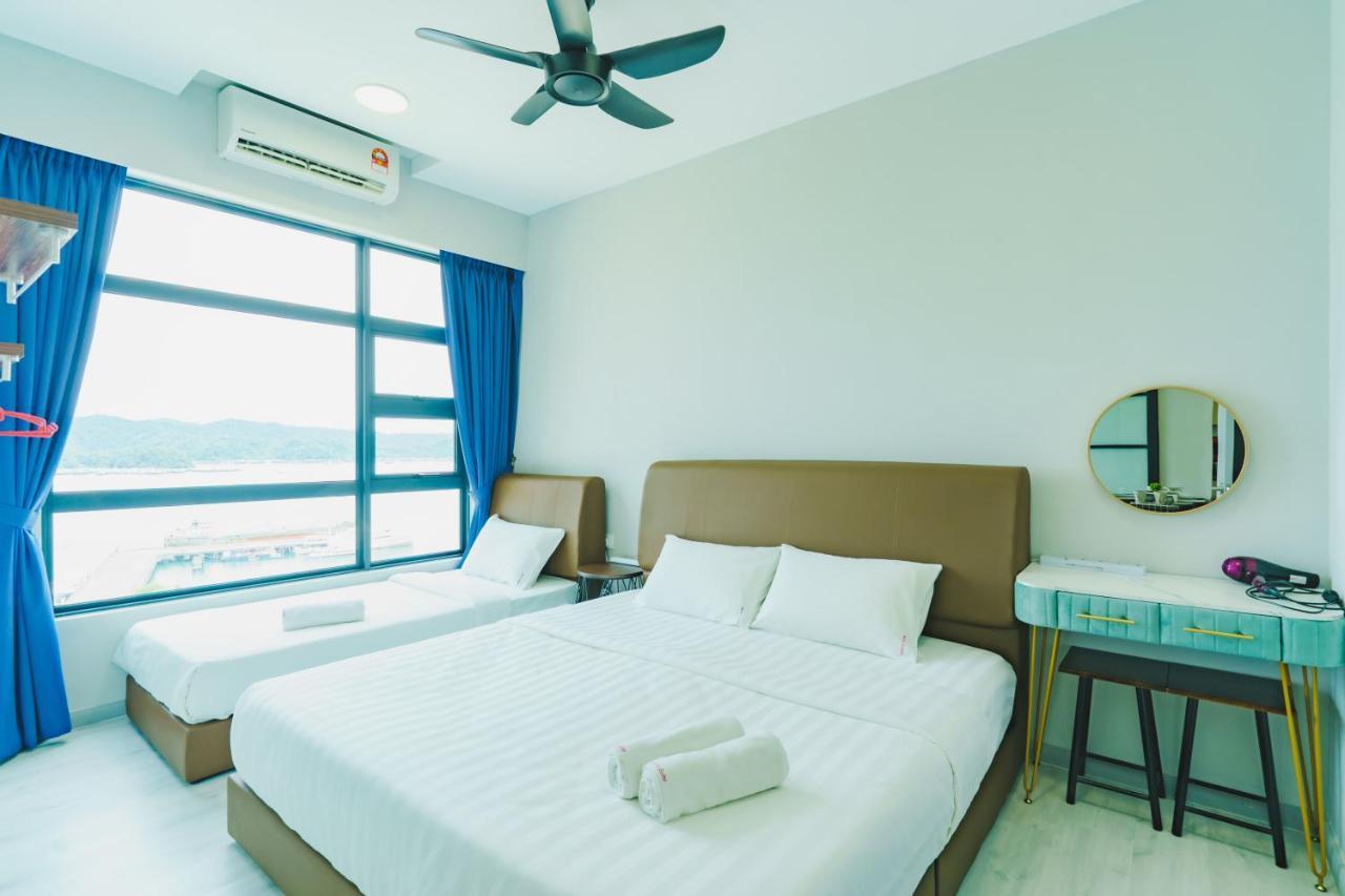 Full Seaview 2R1B Condo For 6Pax In Кота Кинабалу Екстериор снимка